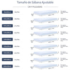 Sábana bajera ajustada fresca de verano - Suave con la piel y transpirable, que absorbe la humedad, protector de colchón acolchado antideslizante con elástico de 360°, resistente a las arrugas, a la decoloración y al encogimiento, lavable a máquina (funda