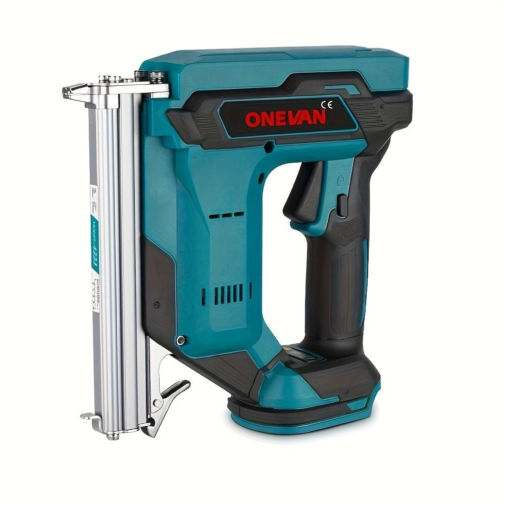 Pistola de Clavos Eléctrica sin Escobillas, Juego de Herramientas de Carpintería Automática, Compatible con Baterías ONEVAN, Ideal para Decoración del Hogar y Herramientas Eléctricas de Carpintería Industrial