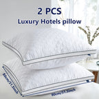 Juego de 1/2 almohadas de relleno esponjoso, especificación 1 unidad 40 X 80, 2 unidades 40 X 80 y 80 X 80, soporte tridimensional y almohadas anti-colapso, suaves como las nubes para adaptarse a las curvas de tu cabeza, adecuadas para sala de estar, dorm