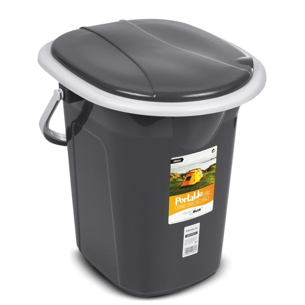 Baño Portátil de Viaje 19L VerdeAzul GB320 para Hasta 120kg