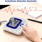 Monitores de presión arterial digitales de brazo precisos con manguito grande para uso doméstico, IBH, medidor de pulso, manguito de 22-40 cm, memoria 2X120, pantalla LCD (48x65 mm); se usa con alimentación por enchufe y a pilas (pilas no incluidas)