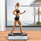 Placa vibratoria inteligente con masaje electromagnético | 99 niveles de velocidad | Almohadilla de acupresión para pies | Control remoto y banda de resistencia incluidos | Quemador silencioso de cuerpo completo para fitness en casa, recuperación muscular