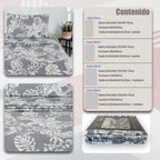 Juego de Sábanas 3 o 4 Piezas de Microfibra, Tejido Cepillado Super Suave, Incluye Sábana Encimera + Sábana Bajera Ajustable + Fundas de Almohada