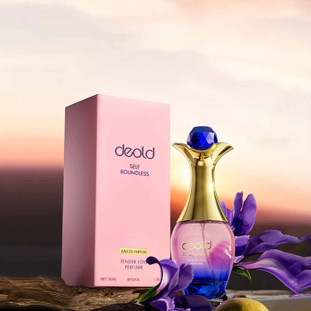 Perfume de lujo con purpurina dorada para mujer - 50ml EDP Fragancia intensa | Botella tallada con elegantes detalles dorados | Aroma floral a rosa, osmanthus y almizcle | 80% de alta concentración | Duradero | Regalo perfecto para San Valentín/Cumpleaños