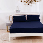 Sábana bajera ajustable para camas de 90/135 /150 x 200cm – Suave, cómoda y transpirable. 50% Microfibra de Poliéster y 50% Algodón ultrasuave. Ideal para colchones de entre 15 y 25 cm de altura