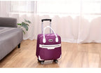 Maleta de Viaje Plegable de Gran Capacidad, Bolso de Viaje para Exteriores, Maleta con Ruedas, Bolso Unisex con 4 Ruedas Univer y Asa Retráctil, Maleta Ligera, Robusta y Duradera