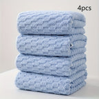 Juego de 4 toallas de baño de lujo ultra suaves, altamente absorbentes, ideales para spa y deportes, toallas de secado rápido para uso en el gimnasio, que miden 140 por 70 cm