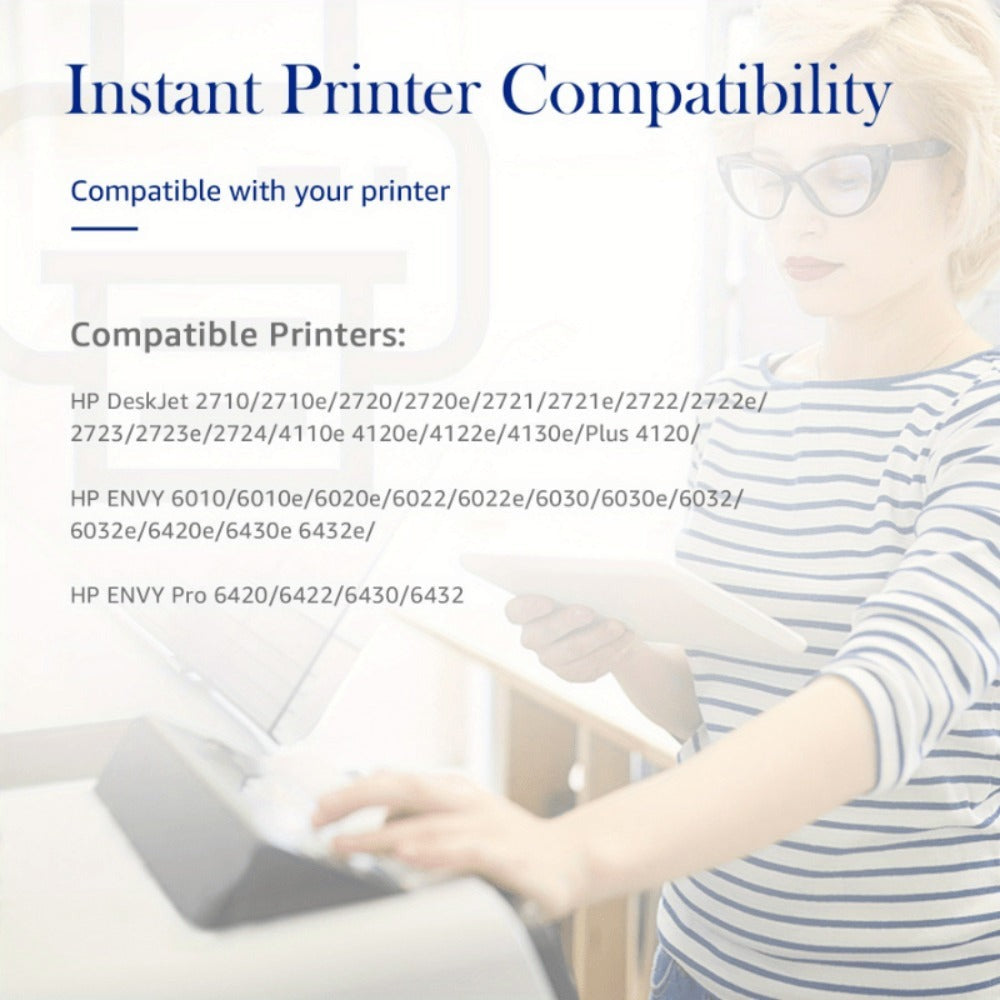 Paquete de 2 Cartuchos de Tinta de Alto Rendimiento 305XL para HP 305 305XL Compatible con HP Deskjet 2700 2710 2720 2722 Deskjet Plus 4100 4120 4130 Envy 6000 6010 6020 6032 Envy Pro 6400 6420 - Negro y Tricolor