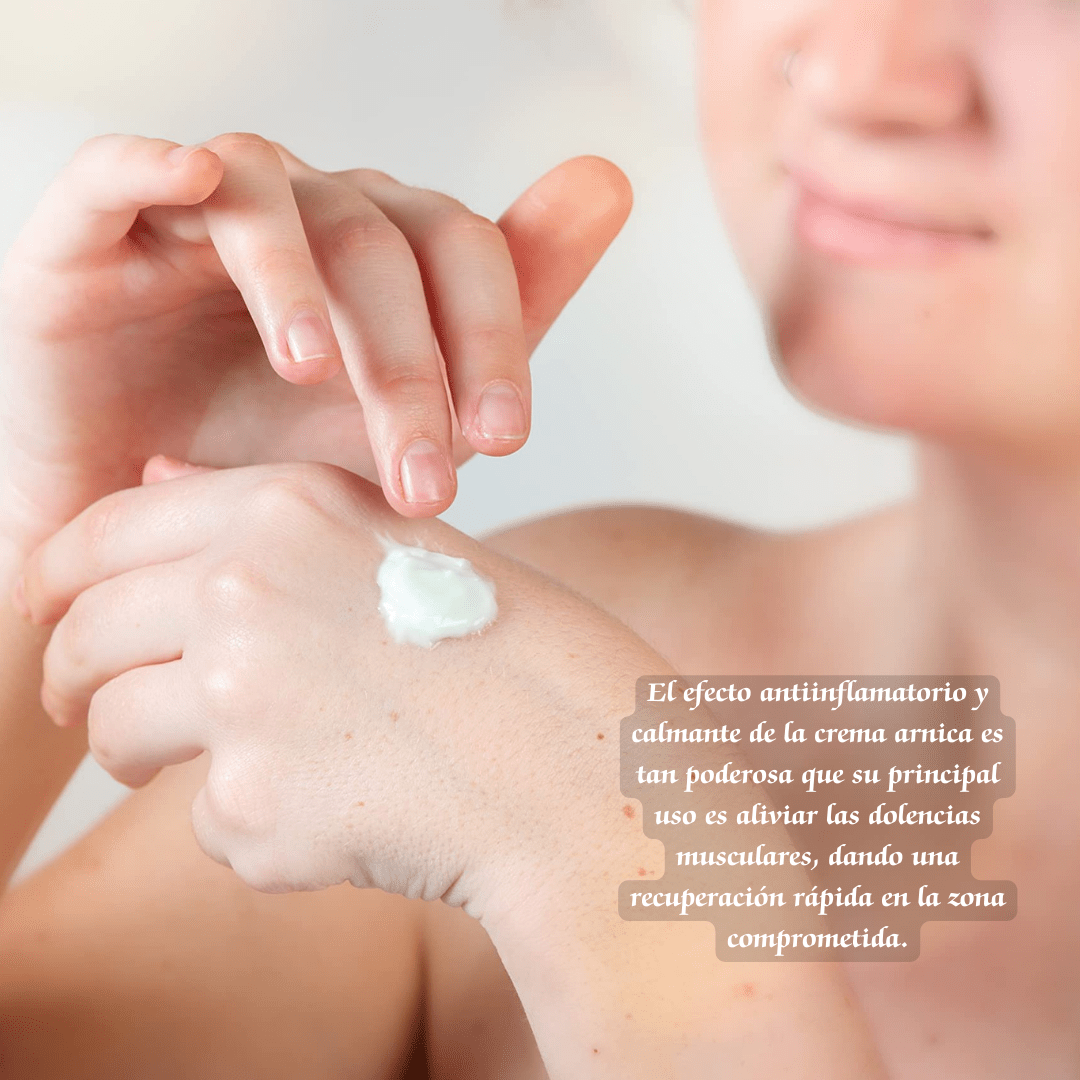 Crema de Árnica 250 g | Gel Cosmético para Masaje Muscular | Sensación Calmante y Refrescante | Ideal para Piernas Cansadas, Cuello y Espalda | Uso Deportivo y Diario