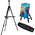 Caballete de Pintura Plegable y Ajustable de Aluminio – Trípode Telescópico Multifuncional con Bolsa de Transporte – Ligero, Resistente y Portátil