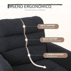 Sillas de oficina | Silla de Oficina, Silla de Maquillaje de Faux Fleece, Silla Giratoria Cómoda, Silla Ergonómica de Oficina, Altura Ajustable