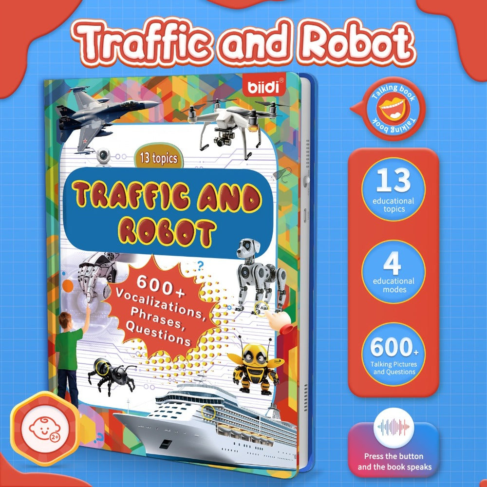 Biidi es un libro de audio interactivo en inglés, un libro de audio para aprender, un regalo para niños, un regalo de Navidad.