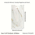 50/20/10 piezas Azulejos de pared autoadhesivos con efecto mármol, Adhesivos de pared de espuma de vinilo, Papel tapiz mural con patrón dorado fácil, Fácil de limpiar y cortar, Adhesivos de pared duraderos, para renovación de baño, sala de estar, cocina,