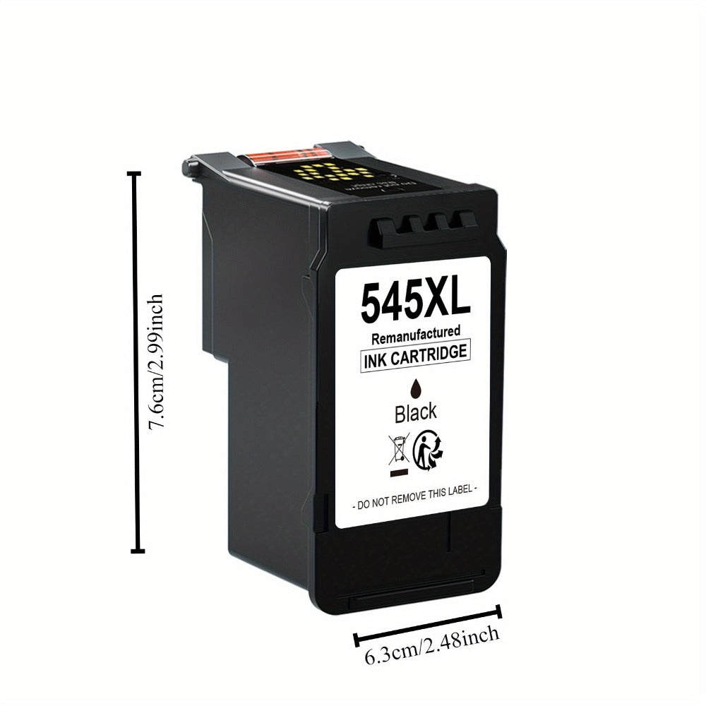 Las cartuchos de repuesto PG-545XL y CL-546XL son compatibles con impresoras Canon, disponibles en un multipack para modelos como Pixma MX495, TR4550, TS3150 y otros, incluyendo un paquete de 2 cartuchos negros.