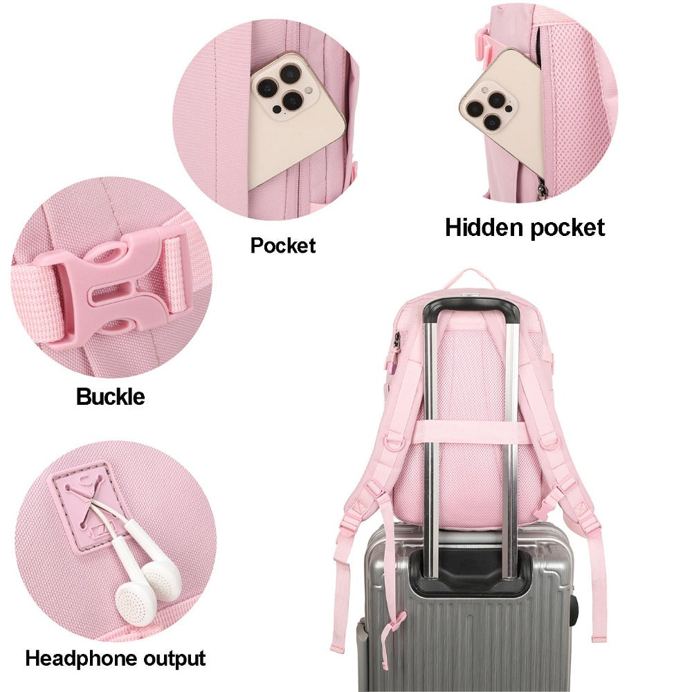 Mochila de cabina 40 x 20 x 25 cm (20 L) | Mochila ideal para viajes en avión | Mochila de cabina para hombre y mujer para el trabajo, viajes, senderismo y escuela