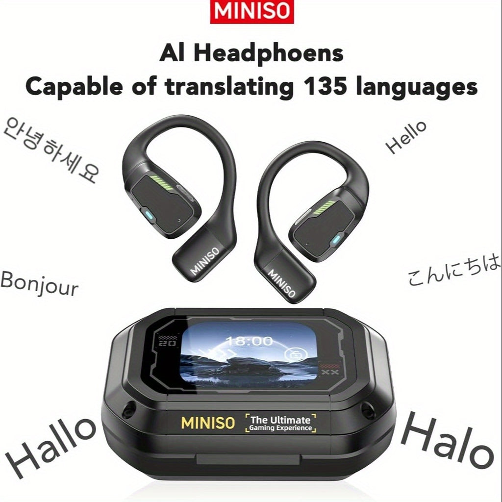 Auriculares con traducción IA en tiempo real multifuncional | Viajes, negocios y comunicación