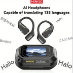 Auriculares con traducción IA en tiempo real multifuncional | Viajes, negocios y comunicación