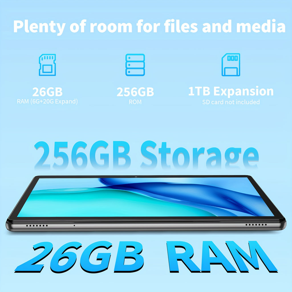 Tablet Android de 10.1 pulgadas para estudio trabajo y entretenimiento | Inalámbrico