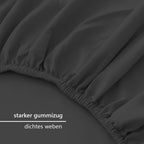 Paquete de 2 sábanas elásticas hechas de 100% microfibra (90 G/M²) con goma elástica en todas las direcciones