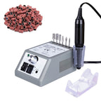 Máquina Portátil de Taladro Eléctrico para Uñas 20000 RPM, con 6 Brocas y Banda Lijadora, Para Gel, Manicura Pedicura Pulido Forma, Herramienta Acrílica Ideal en Casa o Salón
