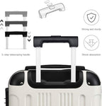 Maleta de embarque de carcasa rígida ABS 55x35x20cm, carrito de viaje, equipaje de mano de cabina, 33L, regalo de Black Friday, Día de Acción de Gracias, Navidad