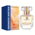 SHINESONN Perfume de Mujer Diamante Dorado - Aroma de Lujo Elegante, 1.01 fl oz Eau de Parfum, Sin Alcohol, Sin Formaldehído, Fragancia Floral, Regalo Perfecto para las Fiestas, Artículo de Regalo para las Fiestas|Botella de Perfume Elegante|Estética Lujo