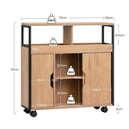 Carrito estrecho de almacenamiento con ruedas para espacios pequeños cocina y baño | 20 cm y con Ruedas