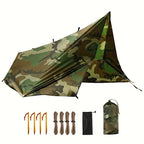 FREE SOLDIER Lona Portátil Defensor para Camping, Tienda o Hamaca Resistente, Esencial para Acampar, Senderismo y Actividades al Aire Libre, 3.05x3.05 Metros, Ideal para 4 o 6 Personas