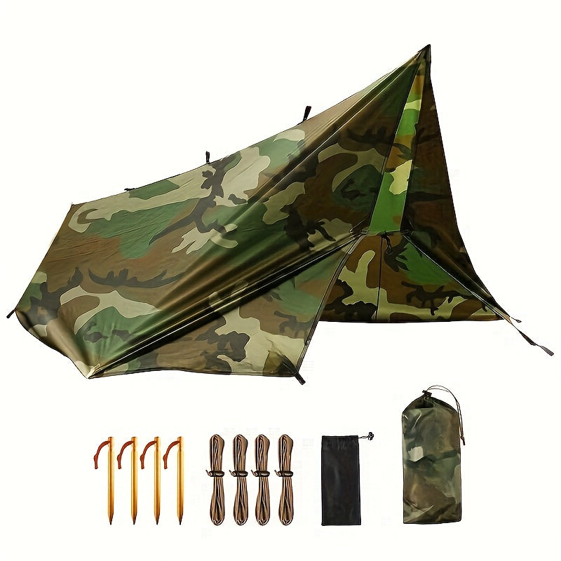 FREE SOLDIER Lona Portátil Defensor para Camping, Tienda o Hamaca Resistente, Esencial para Acampar, Senderismo y Actividades al Aire Libre, 3.05x3.05 Metros, Ideal para 4 o 6 Personas
