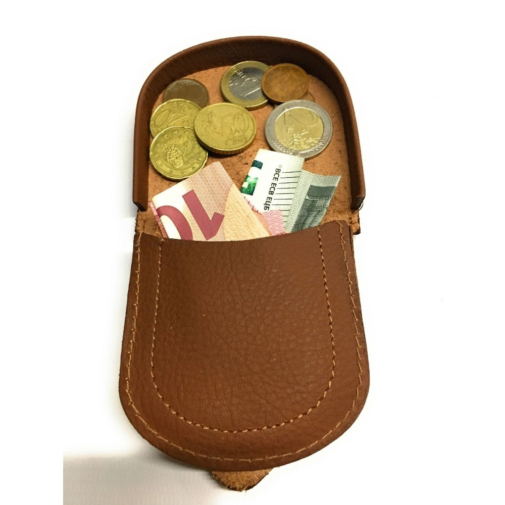 Monedero para Monedas Clásico Piel De Ubrique, Resistente, Duradero con un Diseño Elegante