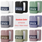 2 protectores de colchón impermeables, sábanas suaves y cómodas con bolsillos profundos para una excelente transpirabilidad. Para todas las estaciones. Adecuado para dormitorios, hoteles, ropa de cama de dormitorios, (fundas de almohada y rellenos de almo