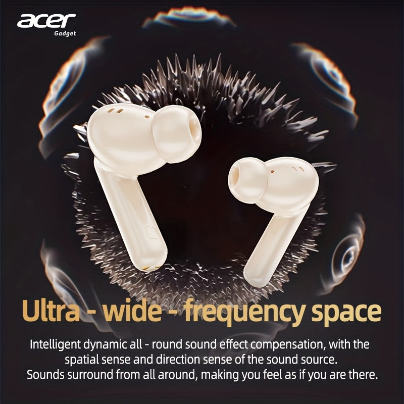 Auriculares Bluetooth | [Acer OHR546] Auriculares inalámbricos TWS: con cancelación de ruido para llamadas, deportes y correr, diseño