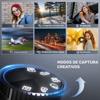 Cámara digital | Cámara Digital NBD, 48MP para Fotografía con WiFi y Control por App, Cámara 4K para Vlogging, Cámara Compacta, Ideal para