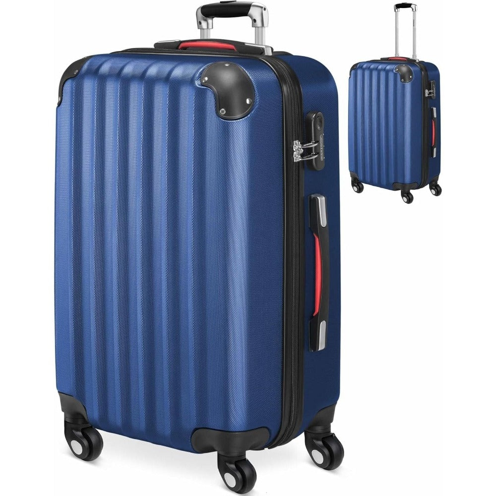 Monzana Maleta rígida Baseline L color Negro equipaje de viaje 62 L peso 2,8 Kg con ruedas 360° trolley 2 asas valija