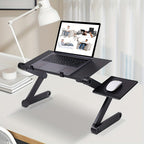 Mesas para portátil | Escritorio de cama de aleación de aluminio, mesa plegable para computadora portátil, estante de pie ajustable, rejilla de