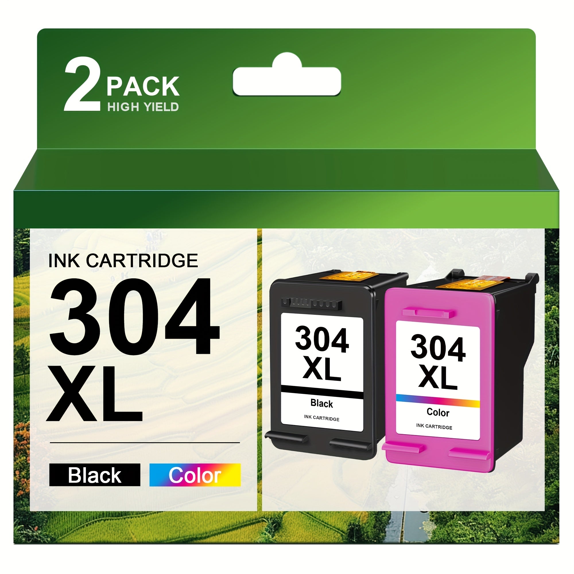 Cartucho de tinta | Cartuchos de tinta 304XL de alto rendimiento remanufacturados para HP 304 XL (Color Negro) para HP Deskjet 2600 2620 2621