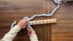 Telar de Tejido Grueso Adecuado para Manualidades DIY - Telar Manual con Marco de Madera, Grande para Mantas, Grueso para Mantas y Colgantes de Pared