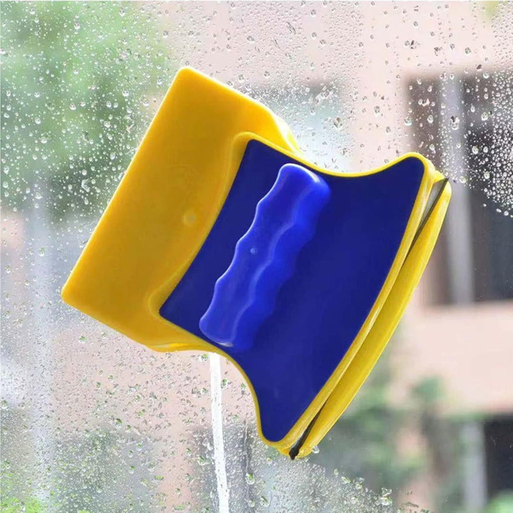 Limpia Ventanas Magnético Doble Cara, Portatil, Fijación Magnética Extra Fuerte Ideal para Ventanas de Gran Altura, Llega a Todos los Rincones, Compatible con Cristales de 3-10mm, Uso en Exteriores e Interiores - Bestline