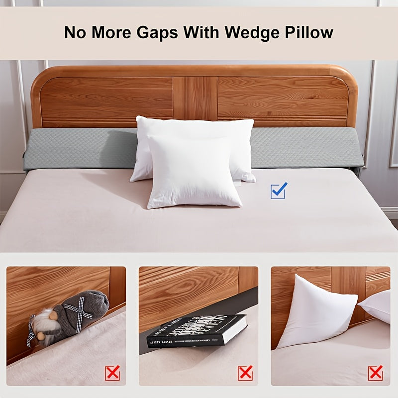 Almohada de cama | Almohada Cura para Cama, Relleno para Espacio de Cama, Almohadas Triangulares, Cierres de Cabecero, Reposacabezas para Dormir