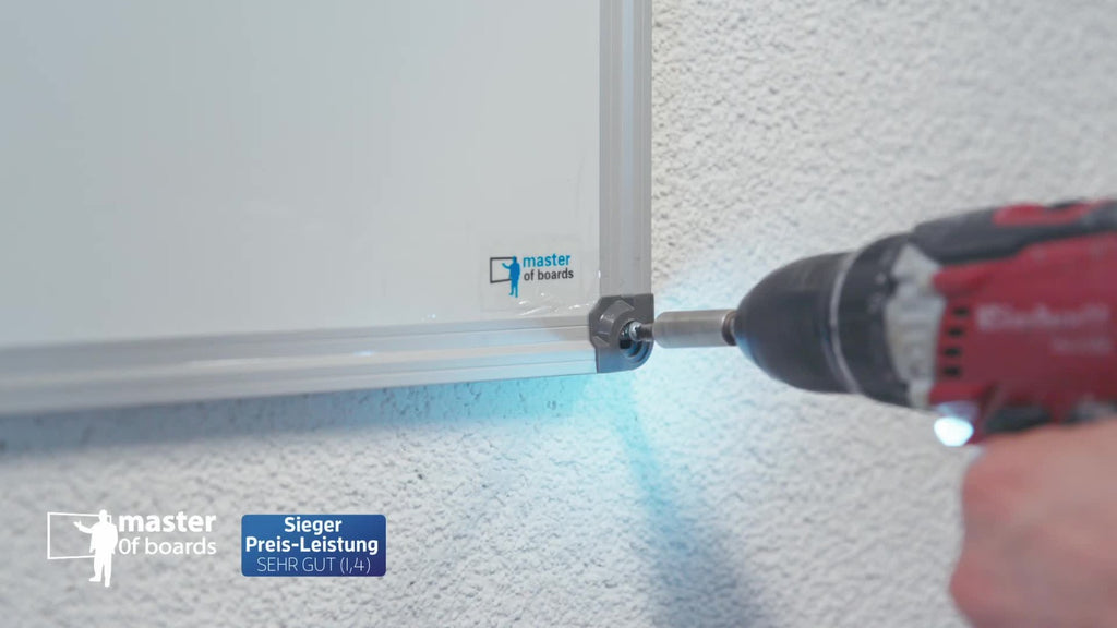 Pizarra Magnética KARAT con Marco de Aluminio - Soporte para Bolígrafos Removible - Resistente a Arañazos y Limpiable con un Paño Seco - Pizarra Magnética para Oficina, Hogar y Escuela - Formato Vertical o Horizontal