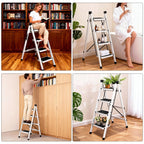 VORTEX Escalera plegable doméstica de acero aleado antideslizante