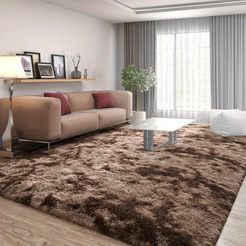 1 alfombra suave de felpa, alfombra de felpa antideslizante, alfombra suave de felpa para mesita de noche, alfombra tie-dye para sala de estar, decoración del hogar, alfombra para dormir mascotas, alfombra para dormitorio y sala de estar, decoración de la