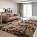 1 alfombra suave de felpa, alfombra de felpa antideslizante, alfombra suave de felpa para mesita de noche, alfombra tie-dye para sala de estar, decoración del hogar, alfombra para dormir mascotas, alfombra para dormitorio y sala de estar, decoración de la