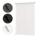 Persiana Blackout Sekey sin perforaciones, fijación con abrazadera, 55 cm de ancho, persiana lateral, protección contra el calor, pantalla de privacidad y protección solar, montaje en pared, montaje en techo, persiana con abrazadera para ventanas y puerta