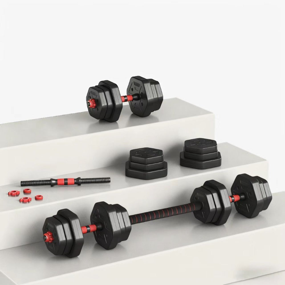 Juego de mancuernas ajustables,Forma Octogonal, pesas ajustables y agarre cómodo, equipo de entrenamiento para entrenamientos versátiles en casa y gimnasio, unisex