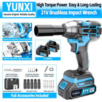 Llaves de impacto inalámbricas, Llaves de impacto de alto torque, Juegos de llaves inalámbricas, Equipadas con baterías, Baterías recargables. Brocas inalámbricas, Destornilladores compatibles con automóviles, Mecánicos de reparación de motocicletas, Entu