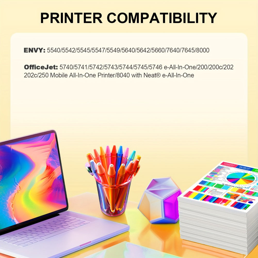 Cartuchos de tinta compatibles con HP 62XL/62, aptos para impresora, funcionan con HP Envy 5540/5640/7640, OfficeJet 5740/5741/5745, 8000/8040, recarga de tóner tricolor y , para impresoras HP 200/250/258, cartucho de tinta de repuesto para ahorrar costos