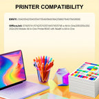 Cartuchos de tinta compatibles con HP 62XL/62, aptos para impresora, funcionan con HP Envy 5540/5640/7640, OfficeJet 5740/5741/5745, 8000/8040, recarga de tóner tricolor y , para impresoras HP 200/250/258, cartucho de tinta de repuesto para ahorrar costos