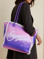 MEJORADA Bolso de Playa o piscina Grande - Diseño Verano, Ligera y Espaciosa (55x35x20 cm), TOTE BAG, Disponible en 6 Colores, Ideal para Viajes y Vacaciones