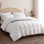 Edredón de Lujo Serie Hotel - Reemplazo Suave y Transpirable para Todas las Estaciones, Lavable a Máquina, Ligero y Cálido, Elegante en Blanco para Hogar o Uso Hotelero (135/155/200/220 cm) - Relleno Duradero de Poliéster, Accesorios para Cama